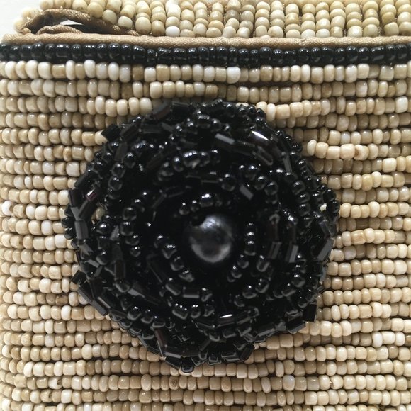 BEADED CLUTCH BAG WITH ROSE - Picture 6 of 11